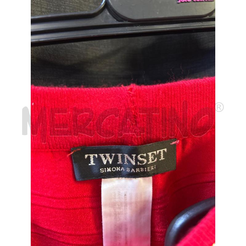 PANTALONE DONNA ROSSO TWIN SET | Mercatino dell'Usato Ciampino 2