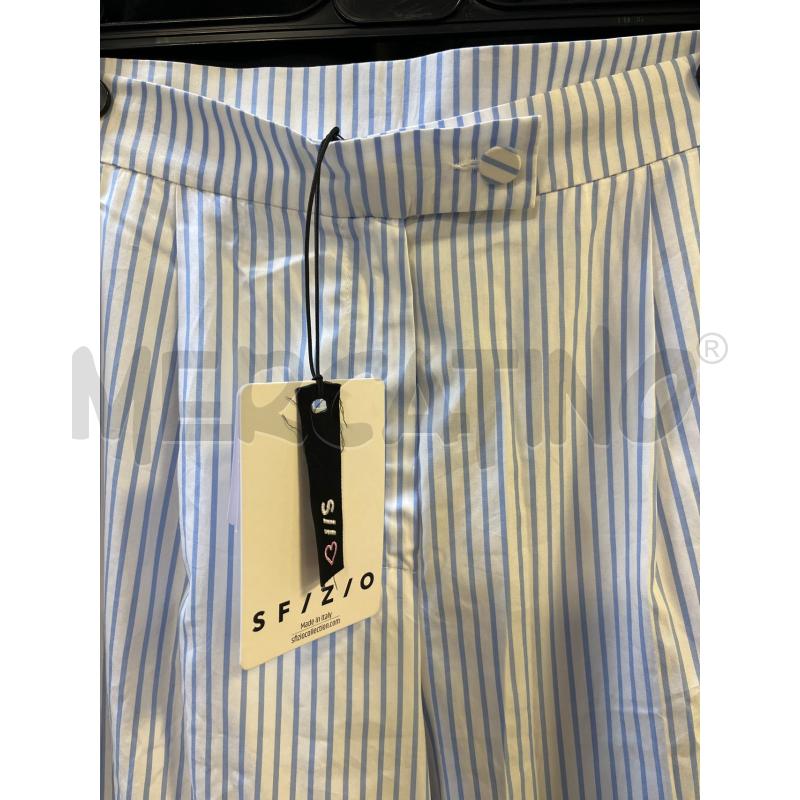 PANTALONE DONNA SFIZIO NUOVO STR CELESTI BIANCHE  | Mercatino dell'Usato Ciampino 2