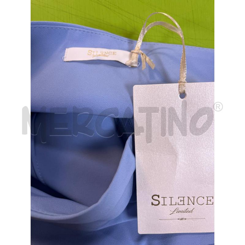 PANTALONE DONNA SILENCE NUOVO CELESTE  | Mercatino dell'Usato Ciampino 4