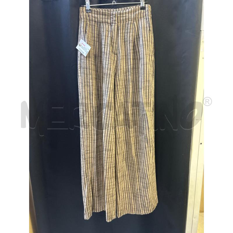 PANTALONE DONNA TOP SHOP BEIGE RIGHE NERE | Mercatino dell'Usato Ciampino 1