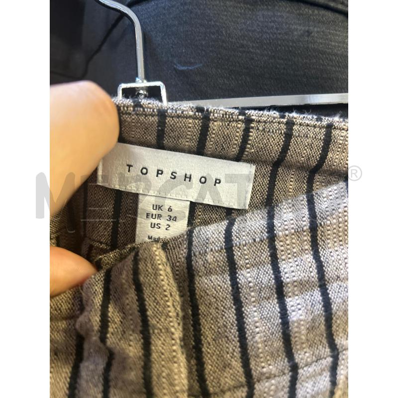PANTALONE DONNA TOP SHOP BEIGE RIGHE NERE | Mercatino dell'Usato Ciampino 2