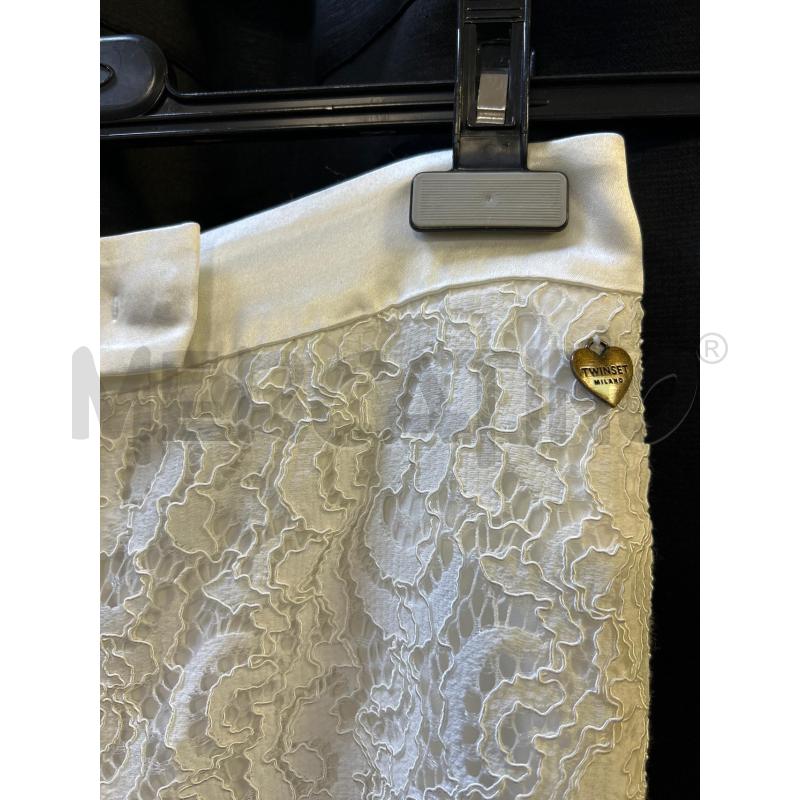 PANTALONE DONNA TWINSET BIANCO PIZZO  | Mercatino dell'Usato Ciampino 2
