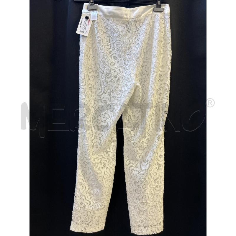 PANTALONE DONNA TWINSET BIANCO PIZZO  | Mercatino dell'Usato Ciampino 3