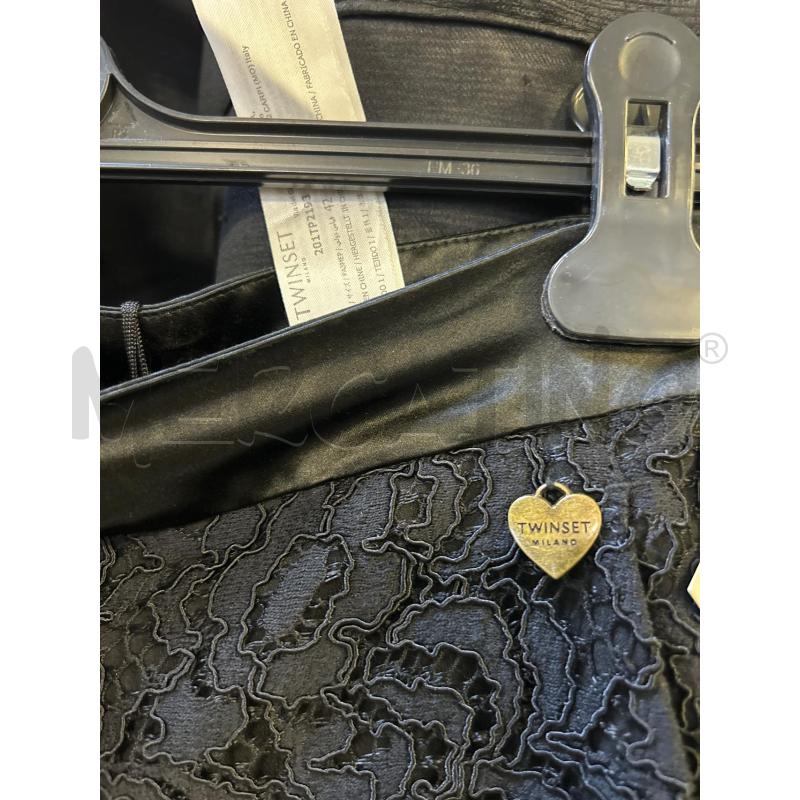 PANTALONE DONNA TWINSET NERO PIZZO NUOVO | Mercatino dell'Usato Ciampino 2