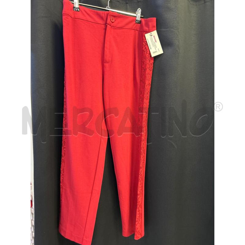 PANTALONE DONNA TWINSET ROSSO NUOVO LAT PIZZO | Mercatino dell'Usato Ciampino 1