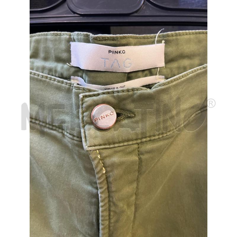 PANTALONE DONNA VERDE PINKO | Mercatino dell'Usato Ciampino 2
