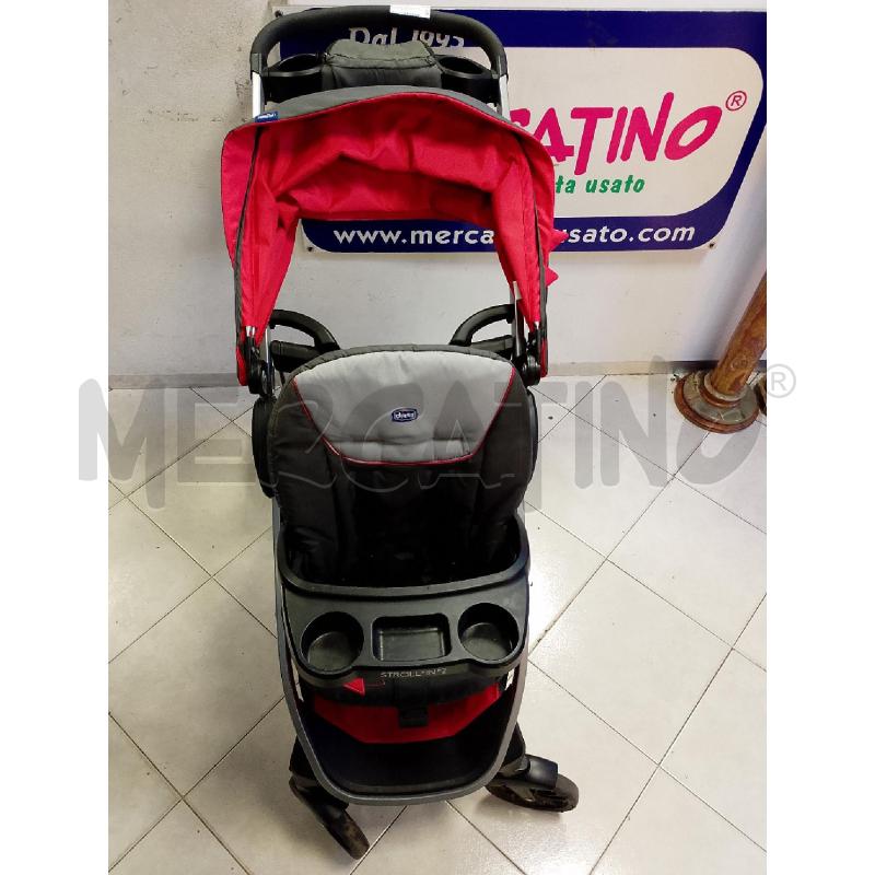 PASSEGGINO CHICCO STROLL'IN'2 ROSSO E NERO FRATELLARE | Mercatino dell'Usato Ciampino 1