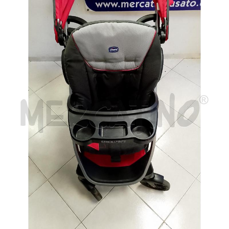PASSEGGINO CHICCO STROLL'IN'2 ROSSO E NERO FRATELLARE | Mercatino dell'Usato Ciampino 2