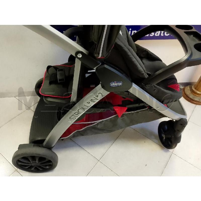 PASSEGGINO CHICCO STROLL'IN'2 ROSSO E NERO FRATELLARE | Mercatino dell'Usato Ciampino 5