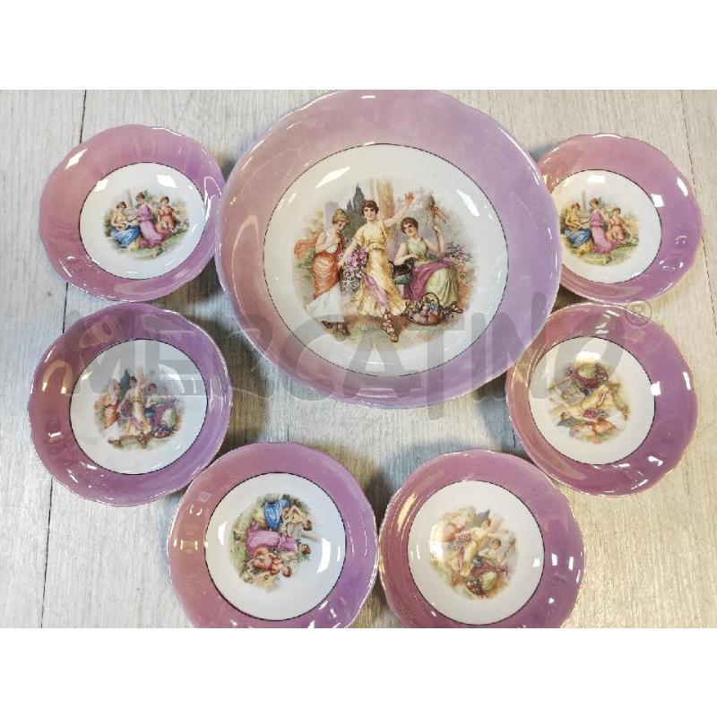 PIATTINI PZ. 6+CIOTOLA BAVARIA VIOLA | Mercatino dell'Usato Ciampino 1