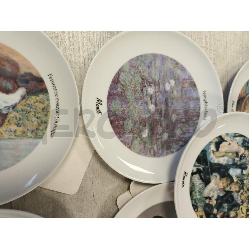 PIATTI PZ. 10 PORCELLANA TOGNANA PIATTI D'AUTORE PITTORI ED OPERE | Mercatino dell'Usato Ciampino 4