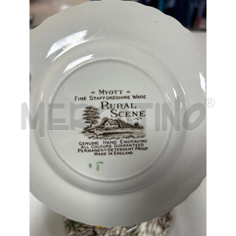 PIATTI PZ. 6 MYOTT RURAL SCENE FINE STAFFORDSHIRE WARE | Mercatino dell'Usato Ciampino 2