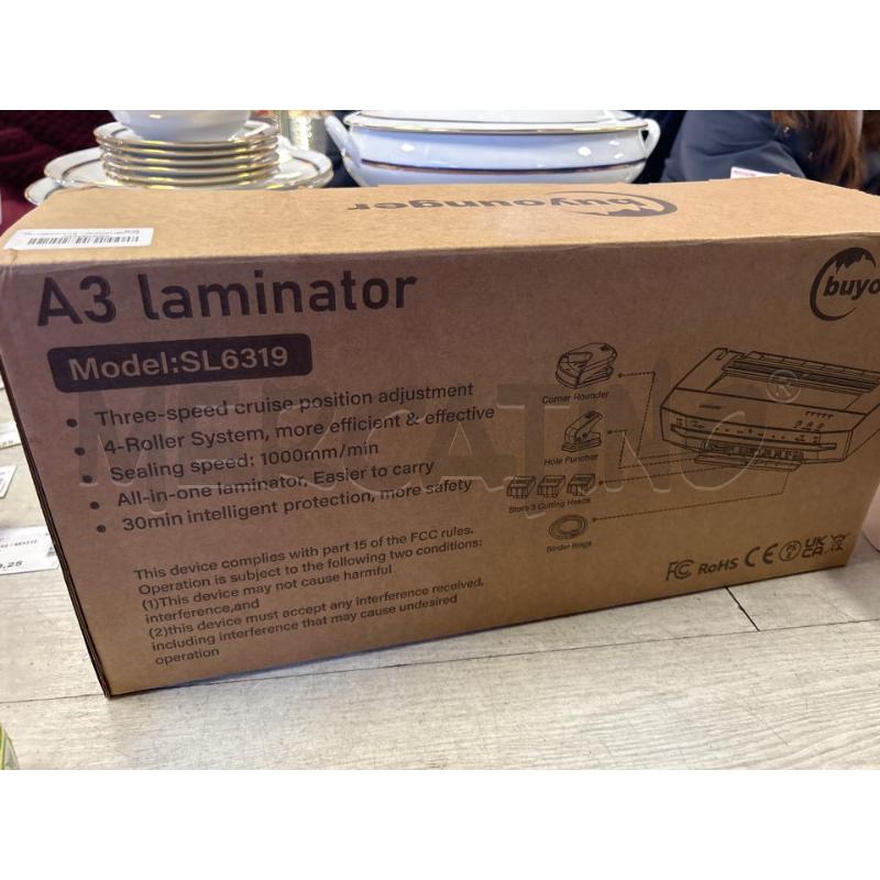 PLASTIFICATRICE A3 LAMINATOR SL6319 | Mercatino dell'Usato Ciampino 1