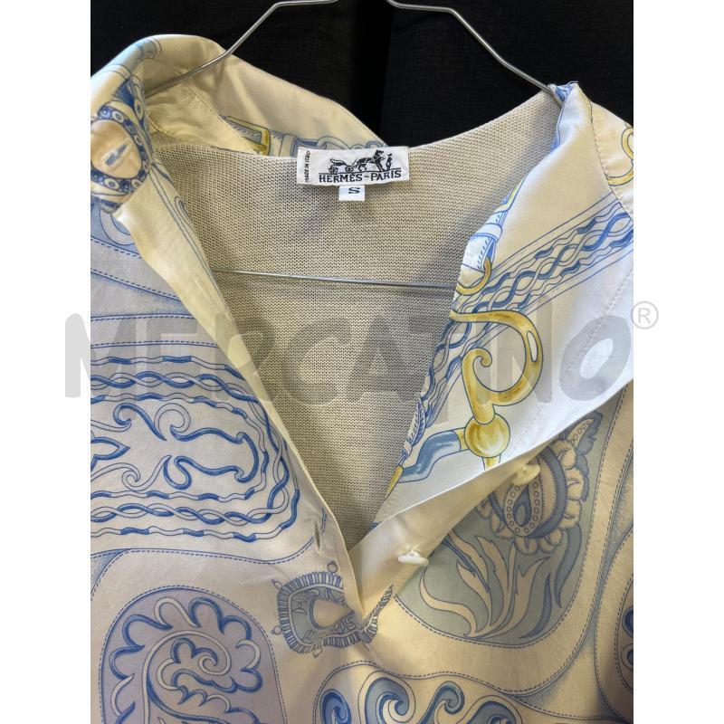 POLO DONNA HERMES BIANCA COTONE SETA CASHMERE | Mercatino dell'Usato Ciampino 2