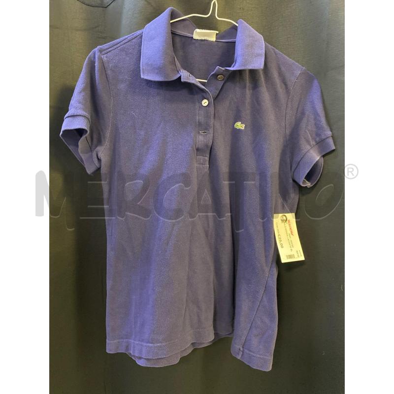 POLO DONNA LACOSTE BLU | Mercatino dell'Usato Ciampino 1