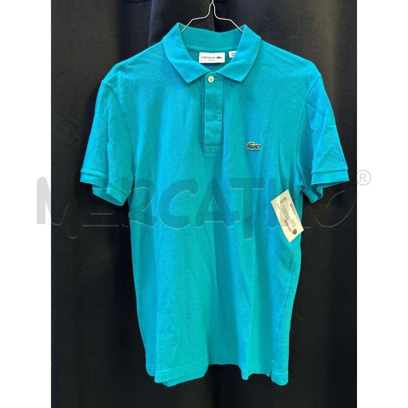 POLO DONNA LACOSTE TURCHESE  | Mercatino dell'Usato Ciampino 1