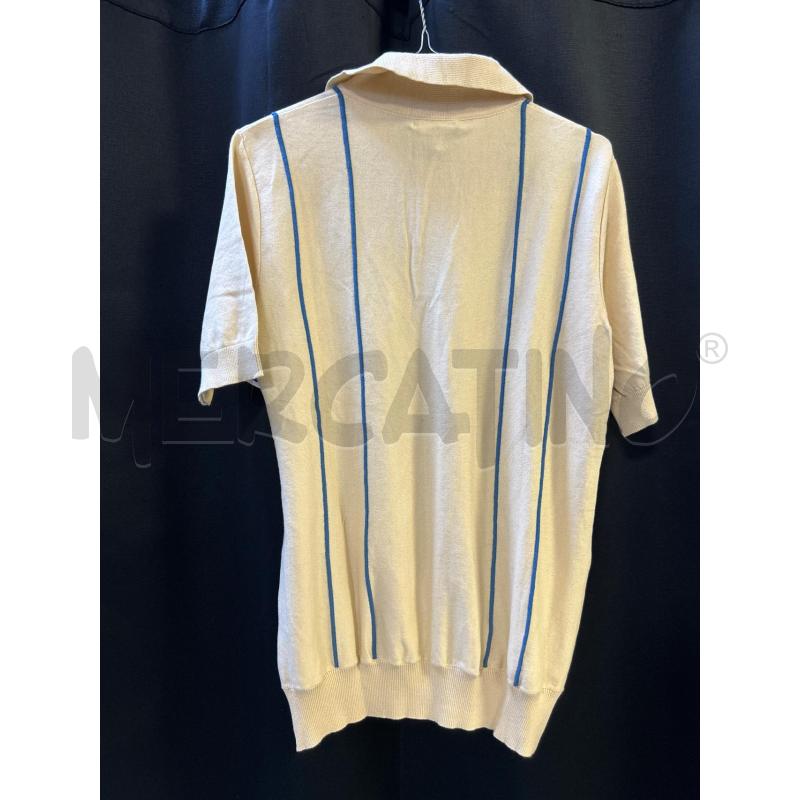 POLO UOMO FAR A FIELD BEIGE STR BLU | Mercatino dell'Usato Ciampino 3