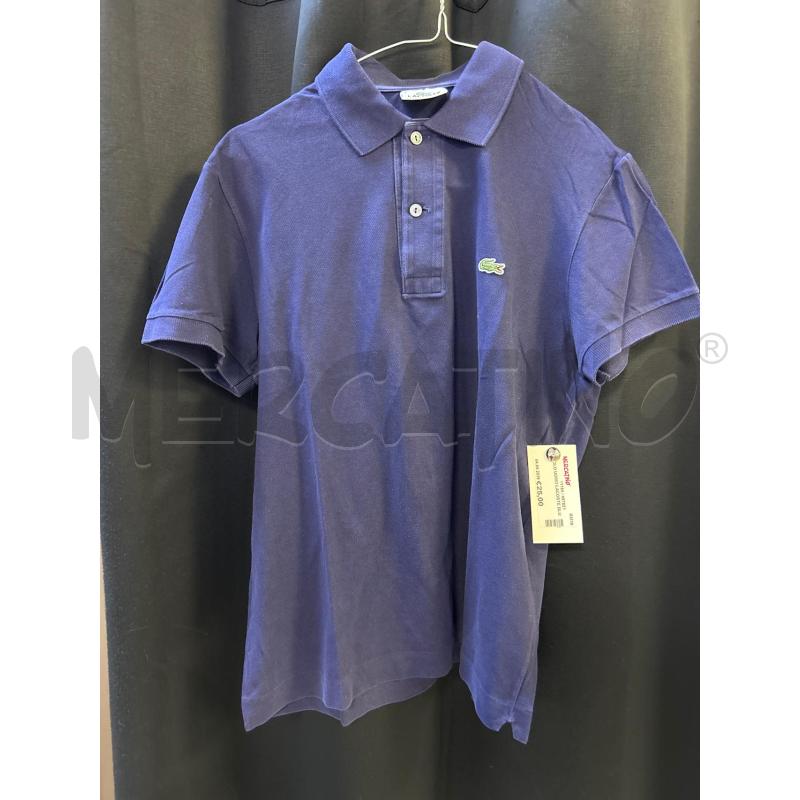 POLO UOMO LACOSTE BLU  | Mercatino dell'Usato Ciampino 1