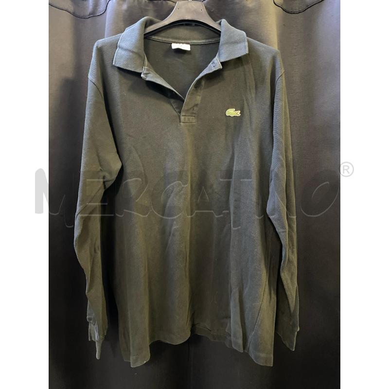 POLO UOMO LACOSTE NERA MAN LUNGHE  | Mercatino dell'Usato Ciampino 1