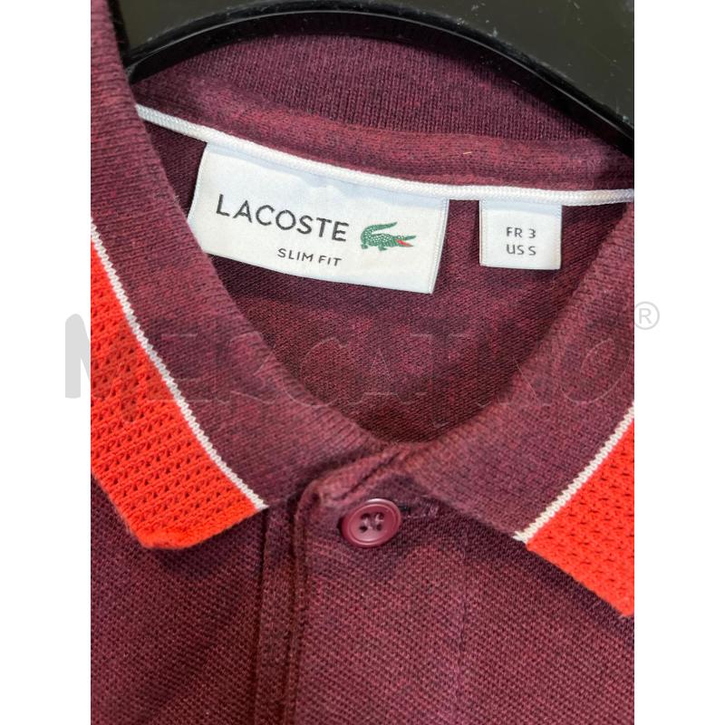 POLO UOMO LACOSTE ROSSA  | Mercatino dell'Usato Ciampino 4