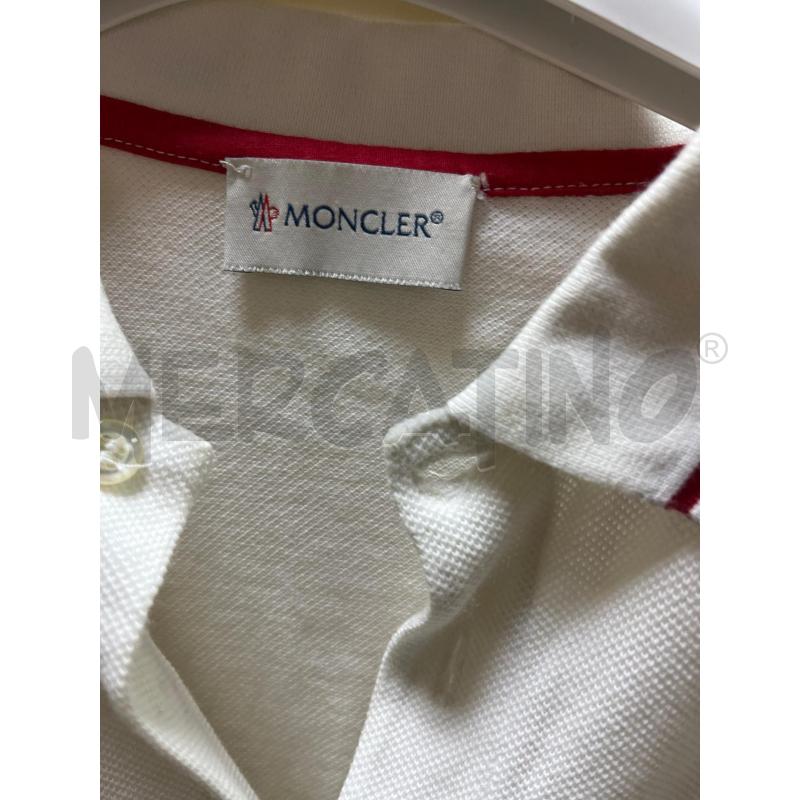 POLO UOMO MONCLER BIANCA | Mercatino dell'Usato Ciampino 2