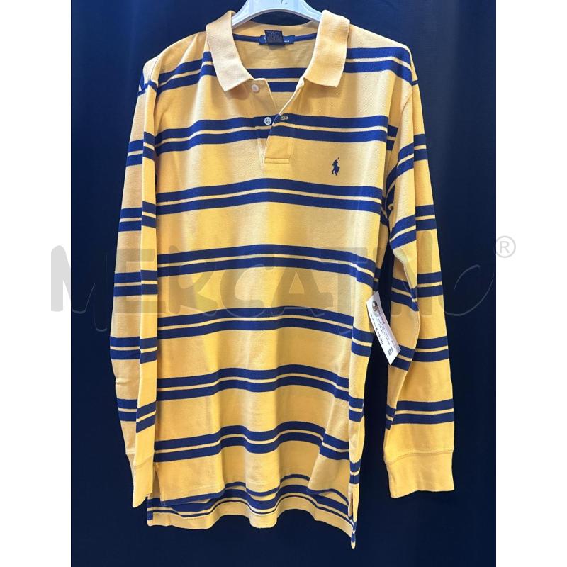 POLO UOMO RALPH LAUREN GIALLA STR BLU | Mercatino dell'Usato Ciampino 1