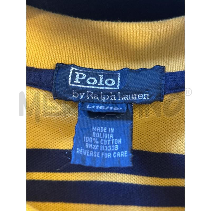 POLO UOMO RALPH LAUREN GIALLA STR BLU | Mercatino dell'Usato Ciampino 2