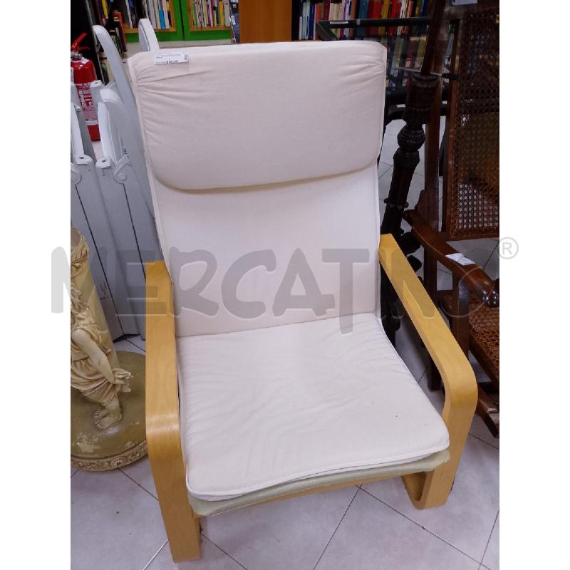 POLTRONA IKEA FAGGIO PANNA | Mercatino dell'Usato Ciampino 1