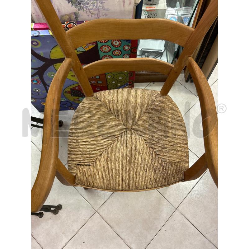 POLTRONA LEGNO PAGLIA | Mercatino dell'Usato Ciampino 2