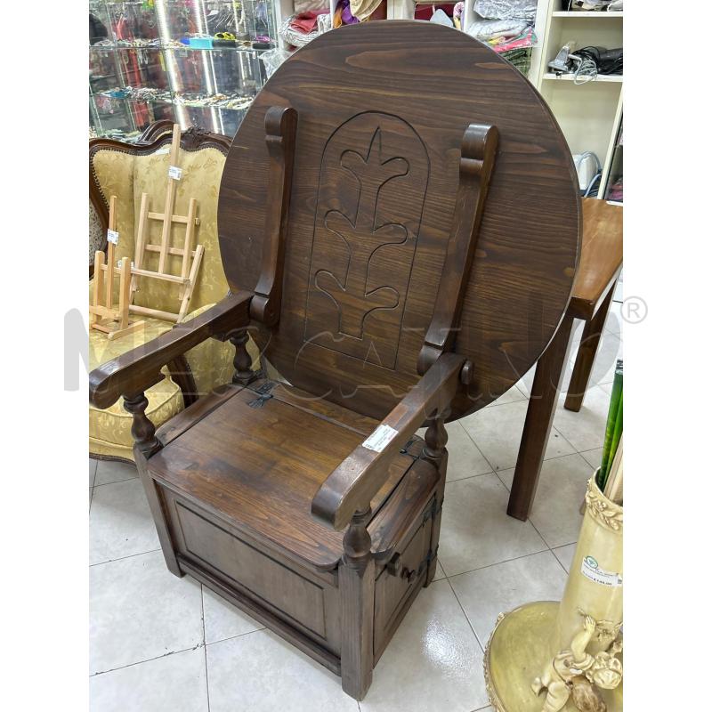 POLTRONA TAVOLO LEGNO EPOCA | Mercatino dell'Usato Ciampino 1
