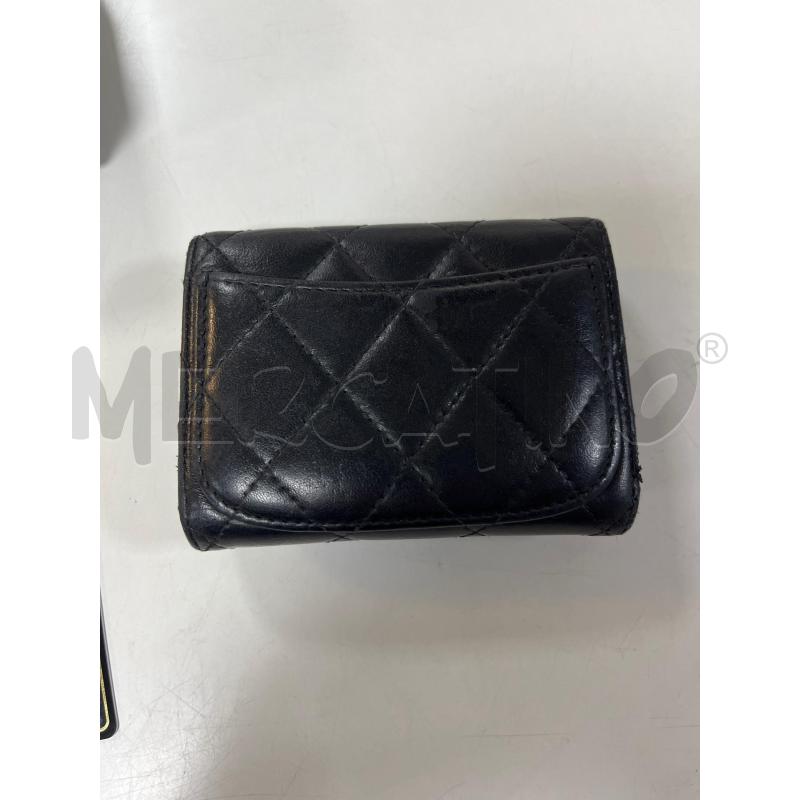 PORTA FOGLIO/CARTE CHANEL NERO TRAP. DIFETTO MINIMO | Mercatino dell'Usato Ciampino 2