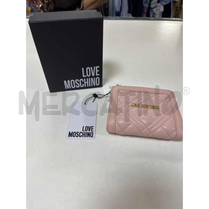 PORTA FOGLIO LOVE MOSCHINO ROSA NUOVO | Mercatino dell'Usato Ciampino 1