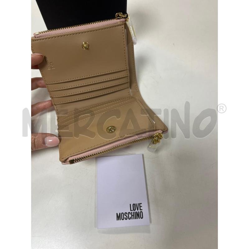 PORTA FOGLIO LOVE MOSCHINO ROSA NUOVO | Mercatino dell'Usato Ciampino 4