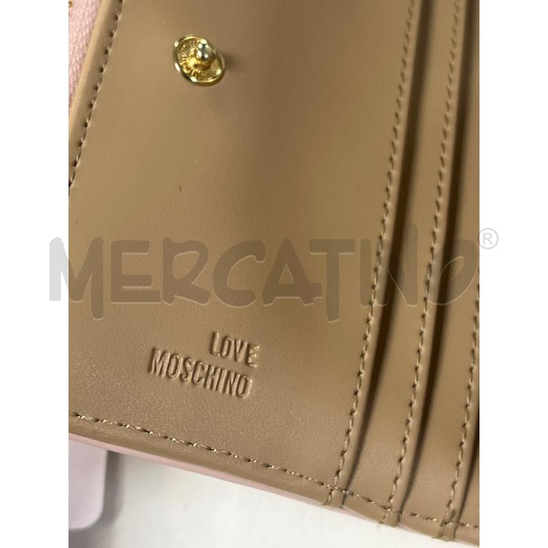 PORTA FOGLIO LOVE MOSCHINO ROSA NUOVO | Mercatino dell'Usato Ciampino 5