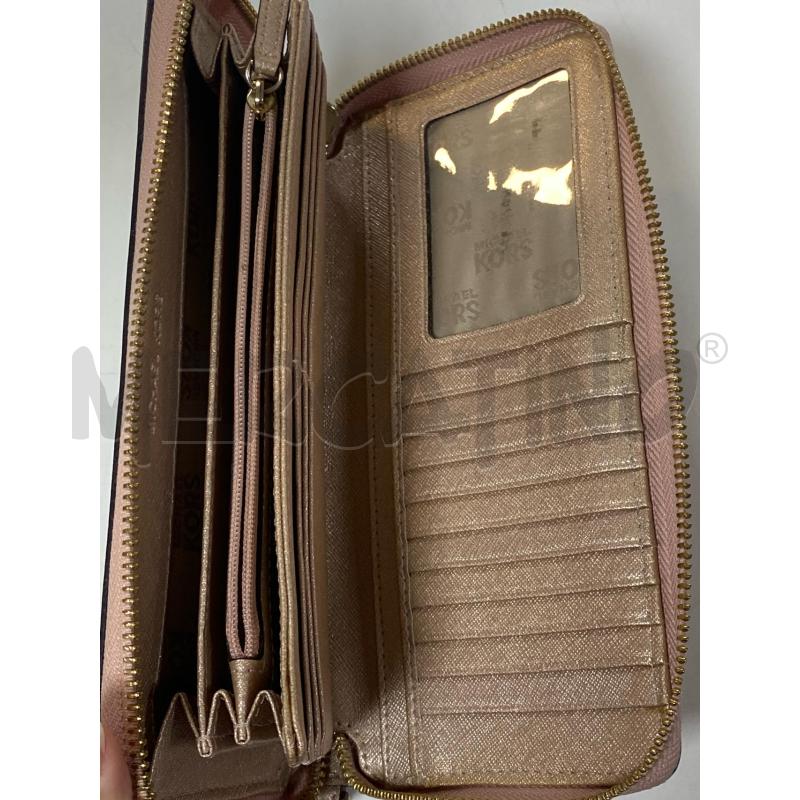PORTA FOGLIO MICHAEL KORS ROSA PERLATOGRANDE | Mercatino dell'Usato Ciampino 3