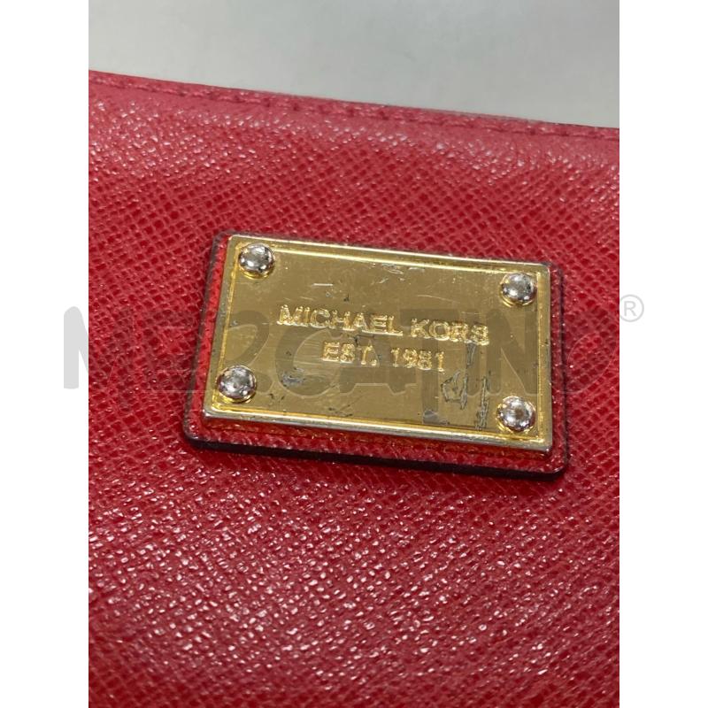 PORTA FOGLIO MICHAEL KORS ROSSO | Mercatino dell'Usato Ciampino 2