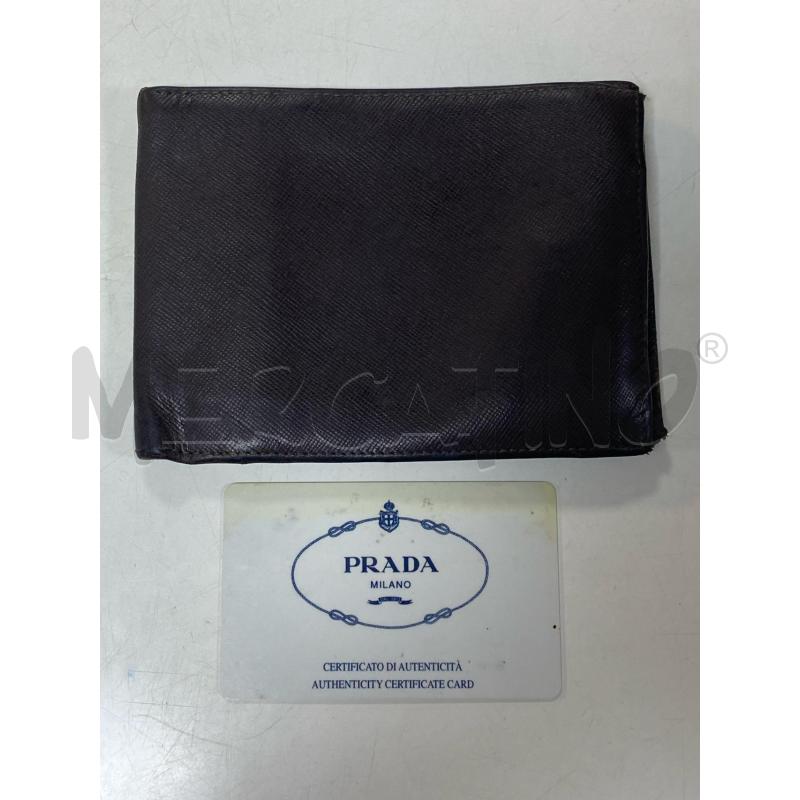 PORTA FOGLIO PRADA UOMO NERO | Mercatino dell'Usato Ciampino 1