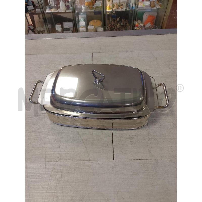 PORTA PIETANZA IN SILVER E VETRO | Mercatino dell'Usato Ciampino 1