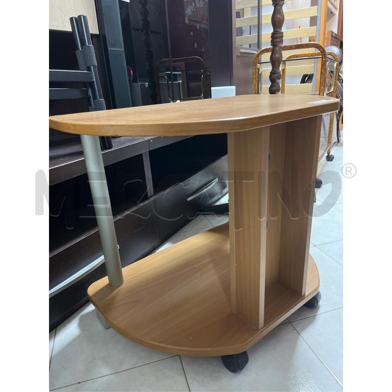 PORTA TV CILIEGIO CON ROTELLE | Mercatino dell'Usato Ciampino 1