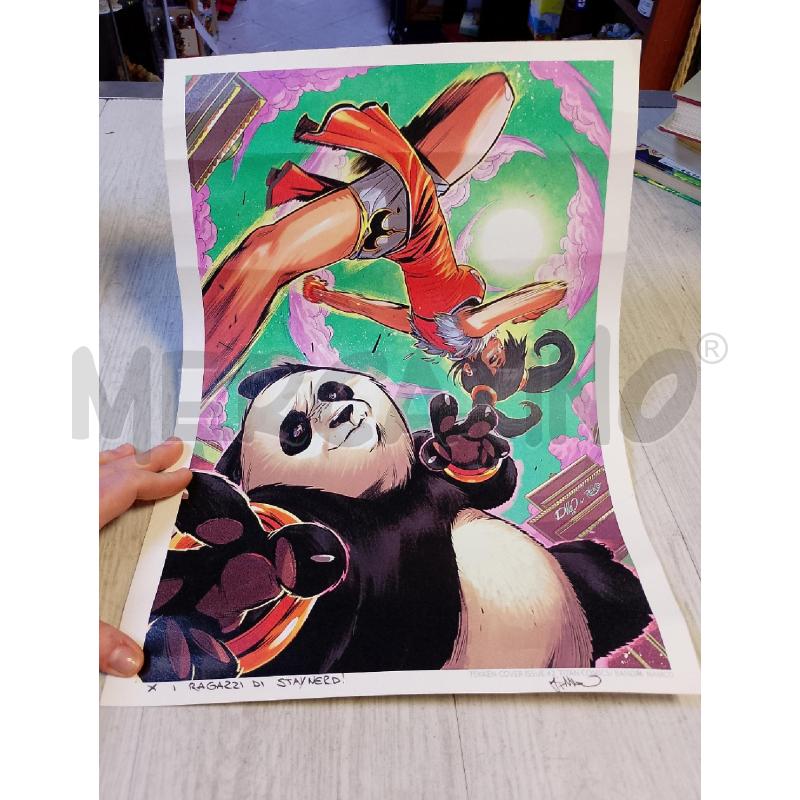 POSTER STAMPA UFFICIALE TEKKEN COVER ISSUES FIRMATA DI MEO | Mercatino dell'Usato Ciampino 1