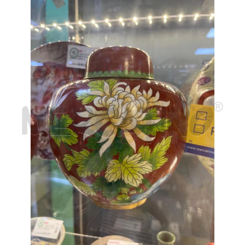 POTICHE VASO ROSSO FIORI  | Mercatino dell'Usato Ciampino 1
