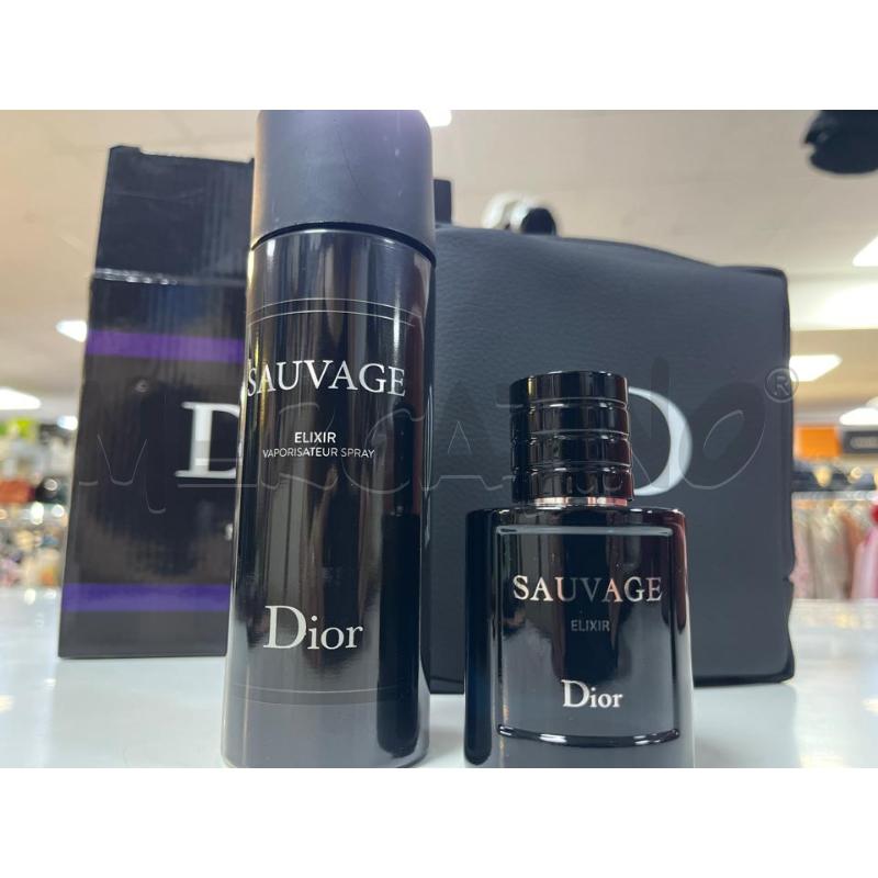 PROFUMO UOMO DIOR SAUVAGE ELIXIR+DEODORANTE +POCHETTE | Mercatino dell'Usato Ciampino 4