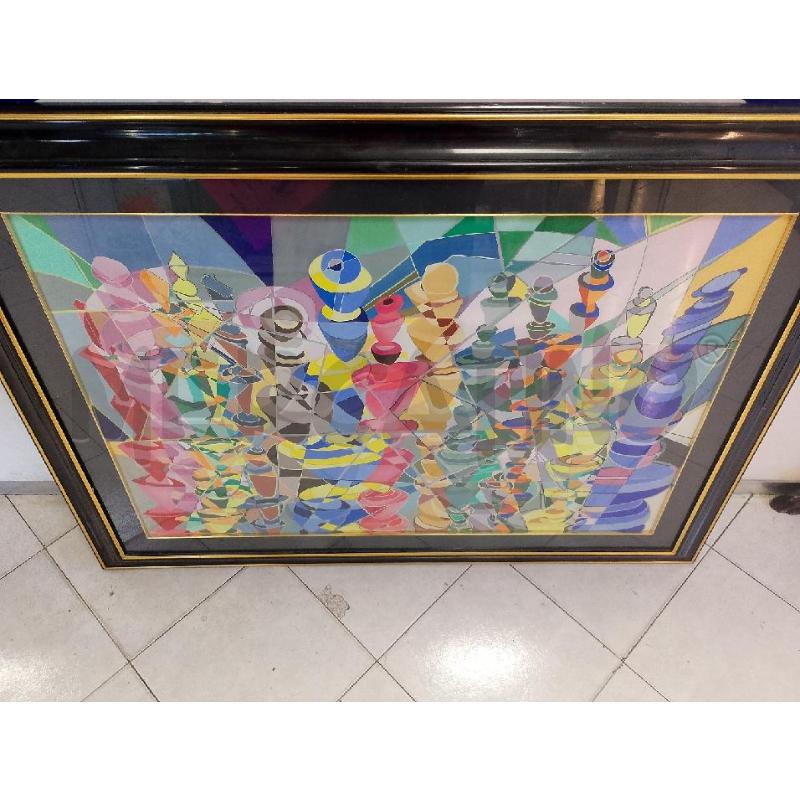 QUADRO ASTRATTO GEOMETRICO  | Mercatino dell'Usato Ciampino 3
