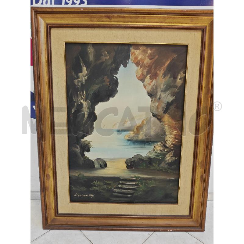 QUADRO DIPINTO L. MARINELLI SCORCIO MARE  | Mercatino dell'Usato Ciampino 1