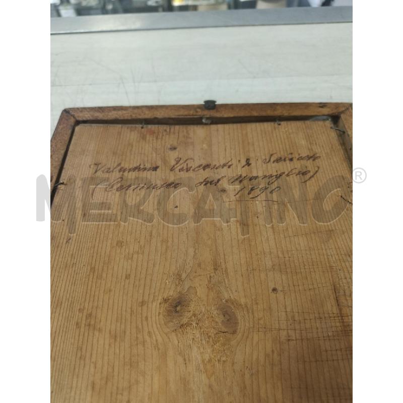 QUADRO EPOCA DIPINTO FIORI CORNICE DORATA FOGLIE | Mercatino dell'Usato Ciampino 5