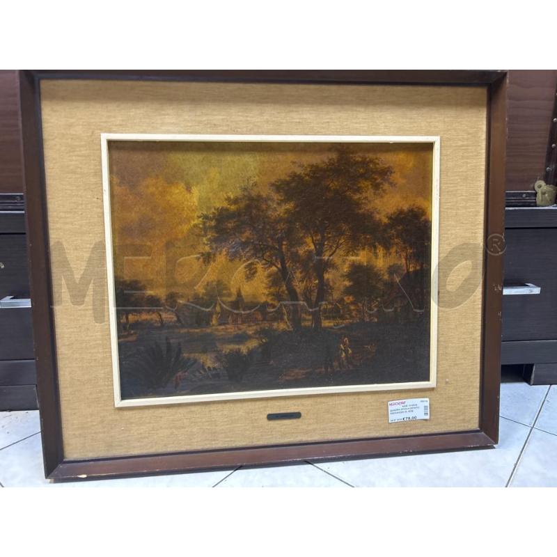QUADRO EPOCA DIPINTO PAESAGGIO M. HOBBEMA | Mercatino dell'Usato Ciampino 1