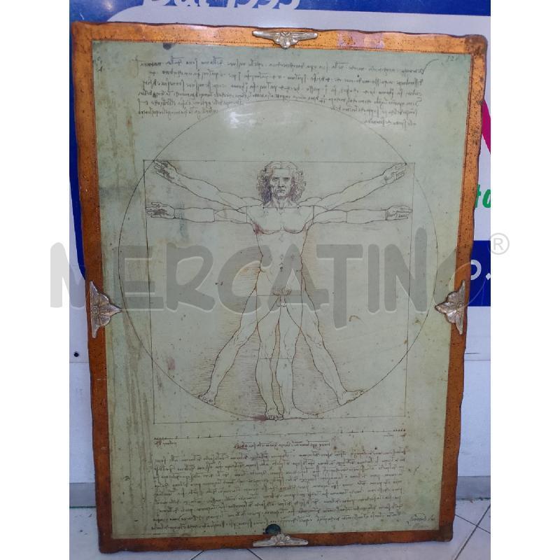 QUADRO L'UOMO VITRUVIANO DI L.VINCI | Mercatino dell'Usato Ciampino 1