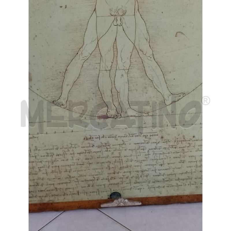 QUADRO L'UOMO VITRUVIANO DI L.VINCI | Mercatino dell'Usato Ciampino 3