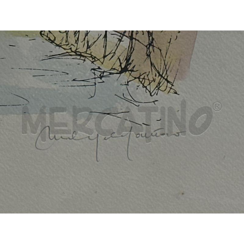 QUADRO PAESAGGIO CITTA E FIUME | Mercatino dell'Usato Ciampino 3