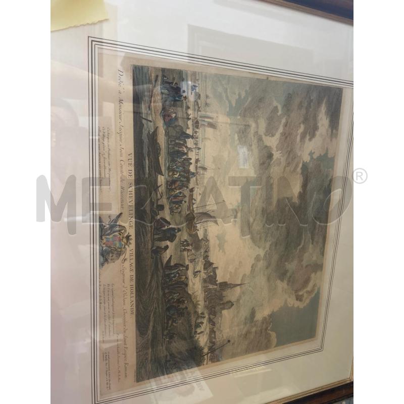 QUADRO STAMPA OTTOCENTESCA VEDUTA SUL MADRE | Mercatino dell'Usato Ciampino 1